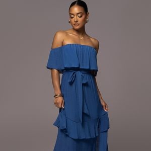 Lilac Off-the-Shoulder dress from Mendocino